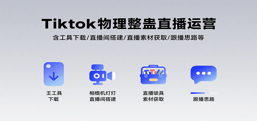 Tiktok物理整蛊直播运营，包含工具下载/直播间搭建/直播素材获取/跟播思路等-立业有术
