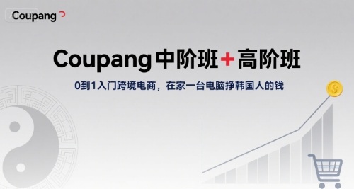 Coupang中阶班+高阶班，0到1入门跨境电商，在家一台电脑挣韩国人的钱-立业有术