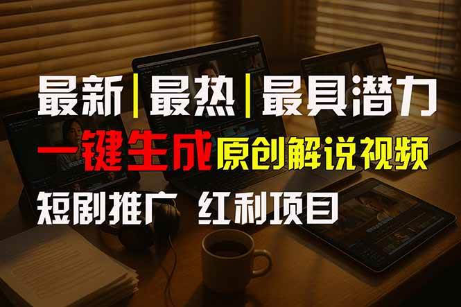 （15658期）短剧推广新思路，AI一键生成原创解说视频，10分钟产出100条，30天赚了5.5w-立业有术
