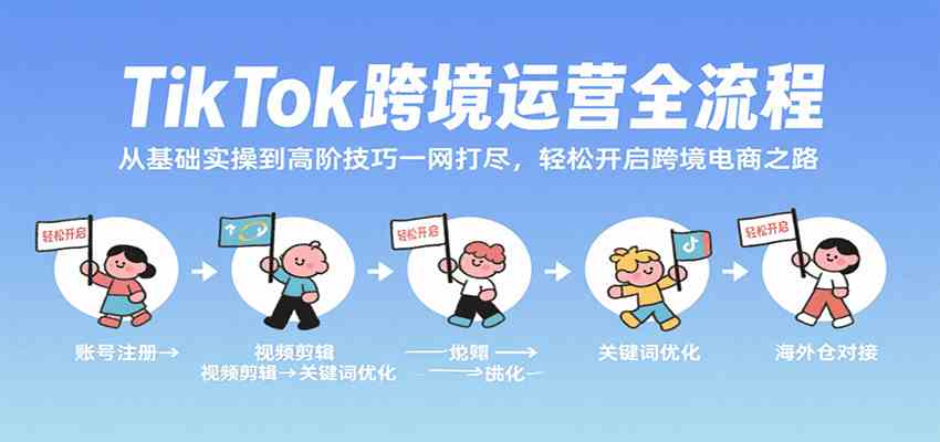 TikTok跨境运营全流程，从基础实操到高阶技巧一网打尽，轻松开启跨境电商之路-立业有术