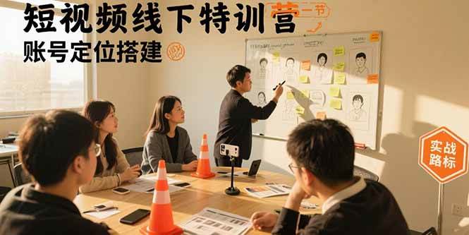（15707期）短视频线下特训营：账号定位搭建/口播号拍摄剪辑/直播间流量入口/变现实战-立业有术