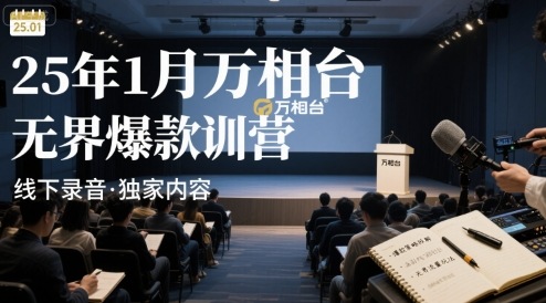 25年1月万相台无界爆款特训营线下录音-立业有术