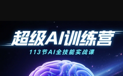 超级AI视频：绘画、带货、职场全场景113节通关课，解锁AI无限可能，开启精彩AI之旅-立业有术