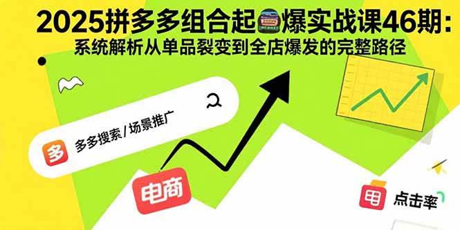 （15816期）2025拼多多组合起爆实战课46期：系统解析从单品裂变到全店爆发的完整路径-立业有术