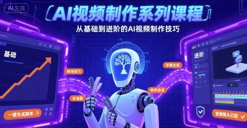 AI视频制作系列课程，从基础到进阶的AI视频制作技巧全涵盖-立业有术