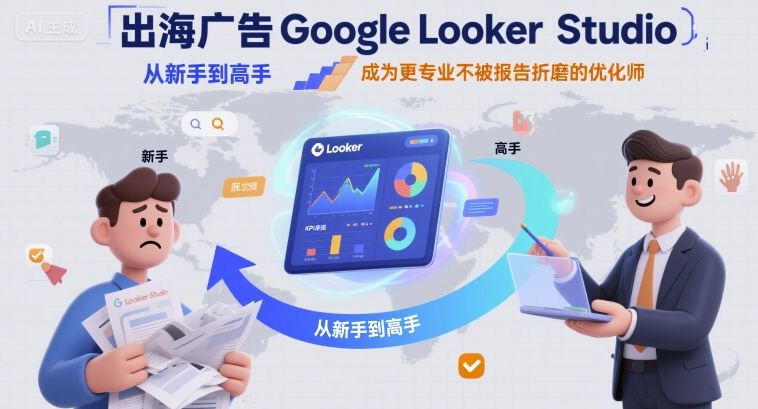 出海广告Google Looker Studio从新手到高手，成为更专业不被报告折磨的优化师-立业有术