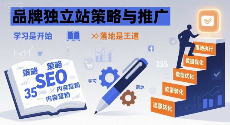 品牌独立站策略与推广，学习是开始，落地是王道-立业有术