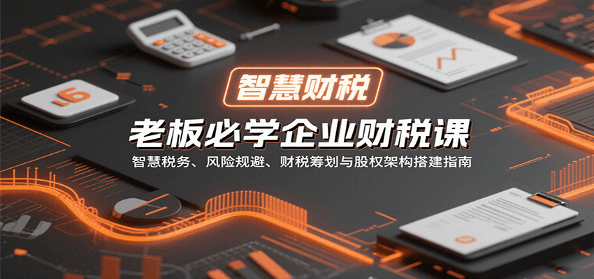 老板必学企业财税课：智慧税务、风险规避、财税筹划与股权架构搭建指南-立业有术