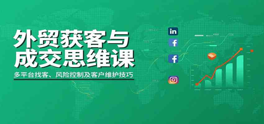 外贸获客与成交思维课：多平台找客、风险控制及客户维护技巧-立业有术