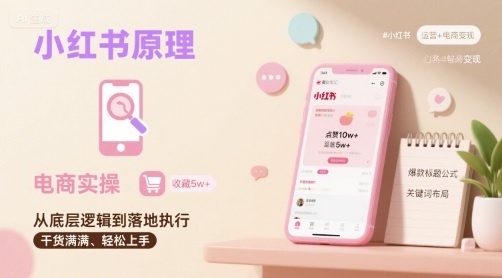 小红书原理以及详细实操流程，小红书电商教程-立业有术