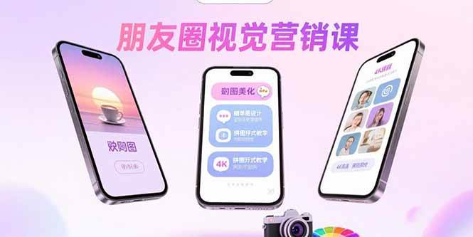 （15866期）朋友圈视觉营销课：问候图美化，晒单图设计，拼图玩法教学-立业有术