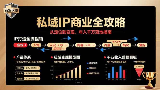 （15858期）私域IP商业全攻略，从定位到变现，年入千万落地指南-立业有术