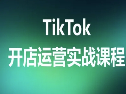 TikTok开店运营实战课程，TK跨境电商实操全流程-立业有术