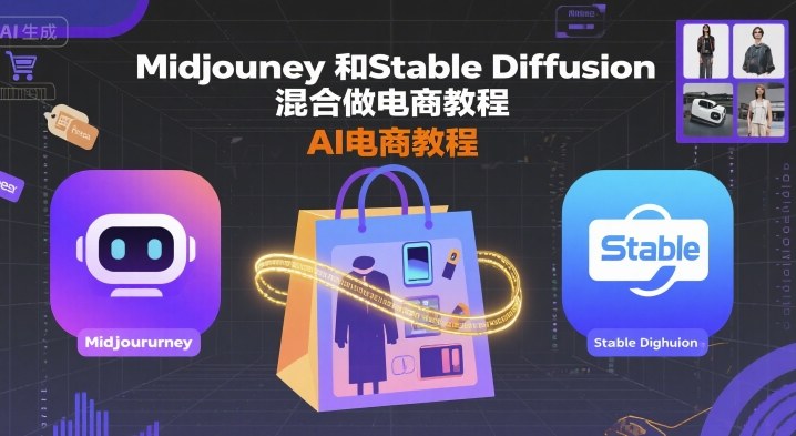 Midjourney和Stable Diffusion混合做电商教程-ai电商教程-立业有术