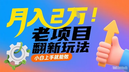月入2W！老项目翻新玩法，小白上手就能做，非常容易上手-立业有术