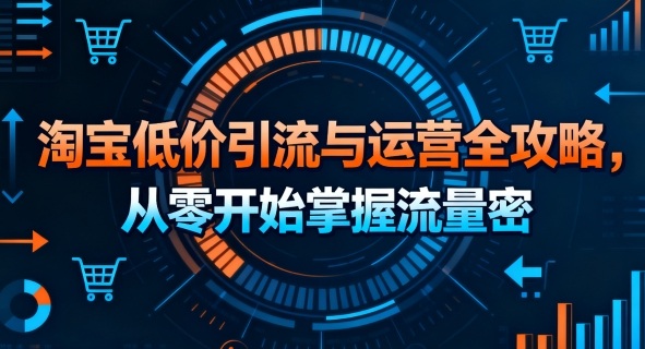 淘宝低价引流与运营全攻略，从零开始掌握流量密码-立业有术