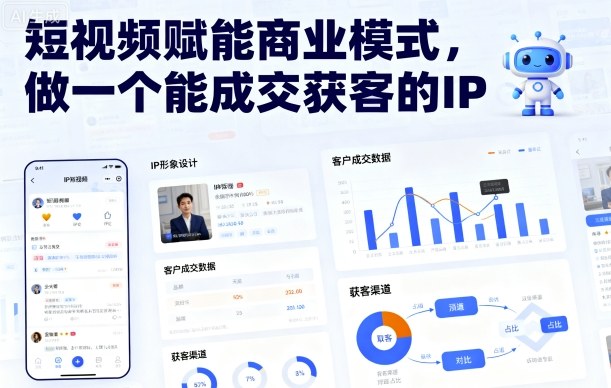 短视频赋能商业模式，做一个能成交获客的IP-立业有术