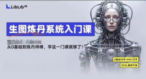 LibLibAI哩布哩布生图炼丹系统入门课，从生图到炼丹，只学这一门就够了-立业有术