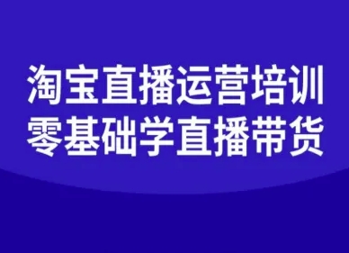 淘宝直播运营培训-零基础学会直播卖货-立业有术