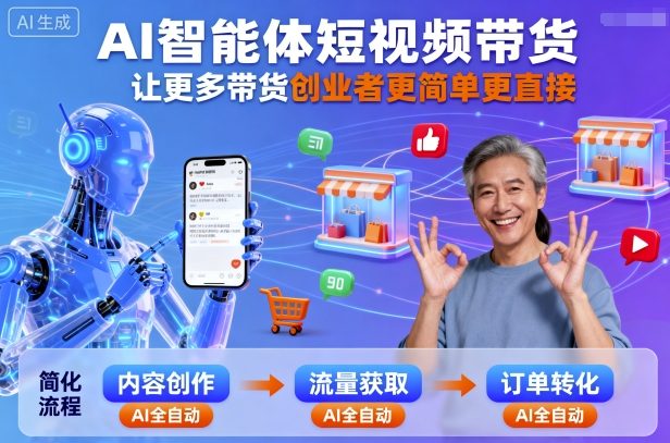 AI智能体短视频带货，让更多带货创业者更简单更直接-立业有术