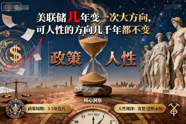 付费文章：美联储几年变一次大方向，可人性的方向几千年都不变-立业有术