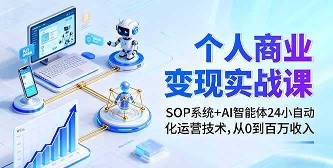 （16111期）个人商业变现实战课：SOP系统+AI智能体24小自动化运营技术，从0到百万收入-立业有术