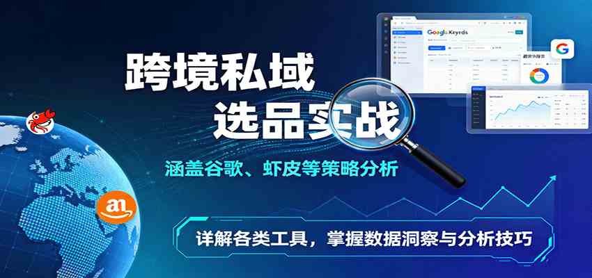 跨境私域选品实战：涵盖谷歌、虾皮等策略分析，详解各类工具，掌握数据洞察与分析技巧-立业有术