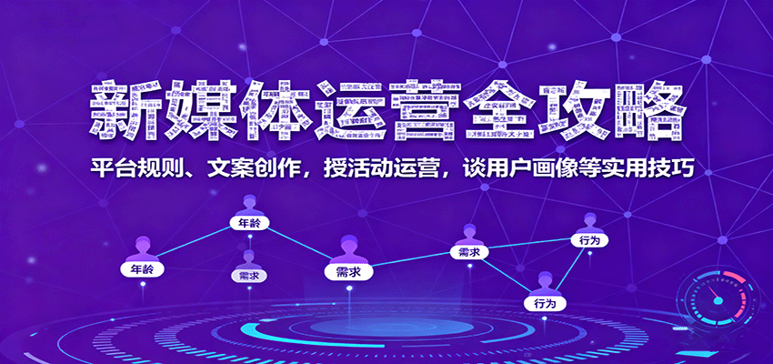 新媒体运营全攻略：平台规则、文案创作，授活动运营，谈用户画像等实用技巧-立业有术