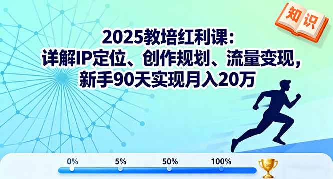 （16178期）2025教培红利课：详解IP定位、创作规划、流量变现，新手90天实现月入20万-立业有术