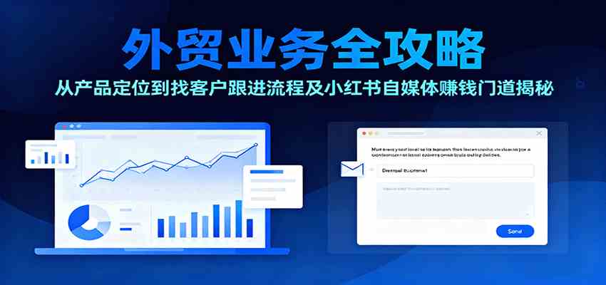 外贸业务全攻略：从产品定位到找客户跟进流程及小红书自媒体赚钱门道揭秘-立业有术