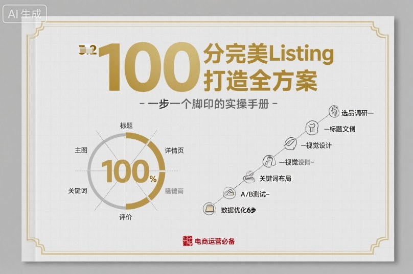100分完美Listing打造全方案，想要完美listing必须是需要一步一个脚印的-立业有术