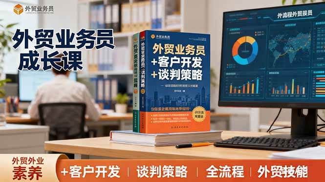 （16250期）外贸业务员成长课：职业素养+客户开发+谈判策略、掌握全流程外贸技能-立业有术