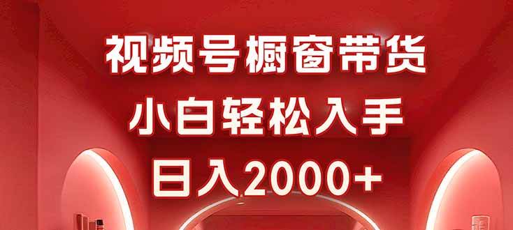 （16248期）视频号橱窗带货，小白轻松入手，日入2000+-立业有术