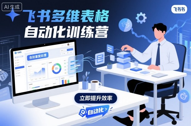 飞书多维表格自动化训练营，手把手教你告别重复处理，用多维表格开启高效办公新模式-立业有术