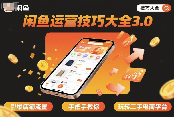 闲鱼运营技巧大全3.0，引爆店铺流量，手把手教你玩转二手电商平台-立业有术