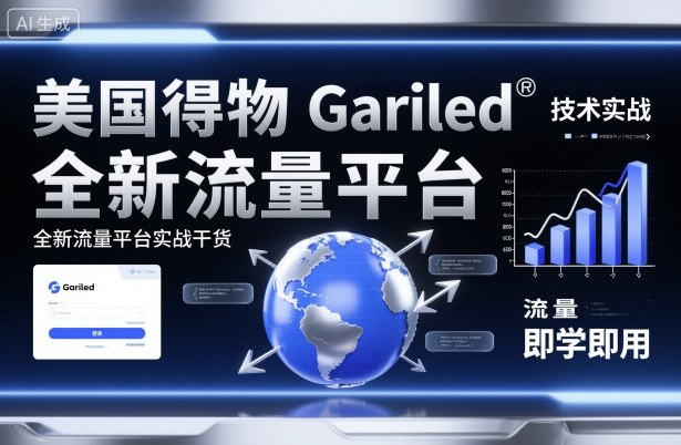 美国得物Gariled技术实战，全新流量平台​实战干货，即学即用-立业有术