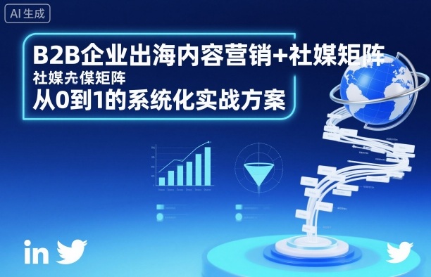 B2B企业出海内容营销+社媒矩阵，从0到1的系统化实战方案-立业有术