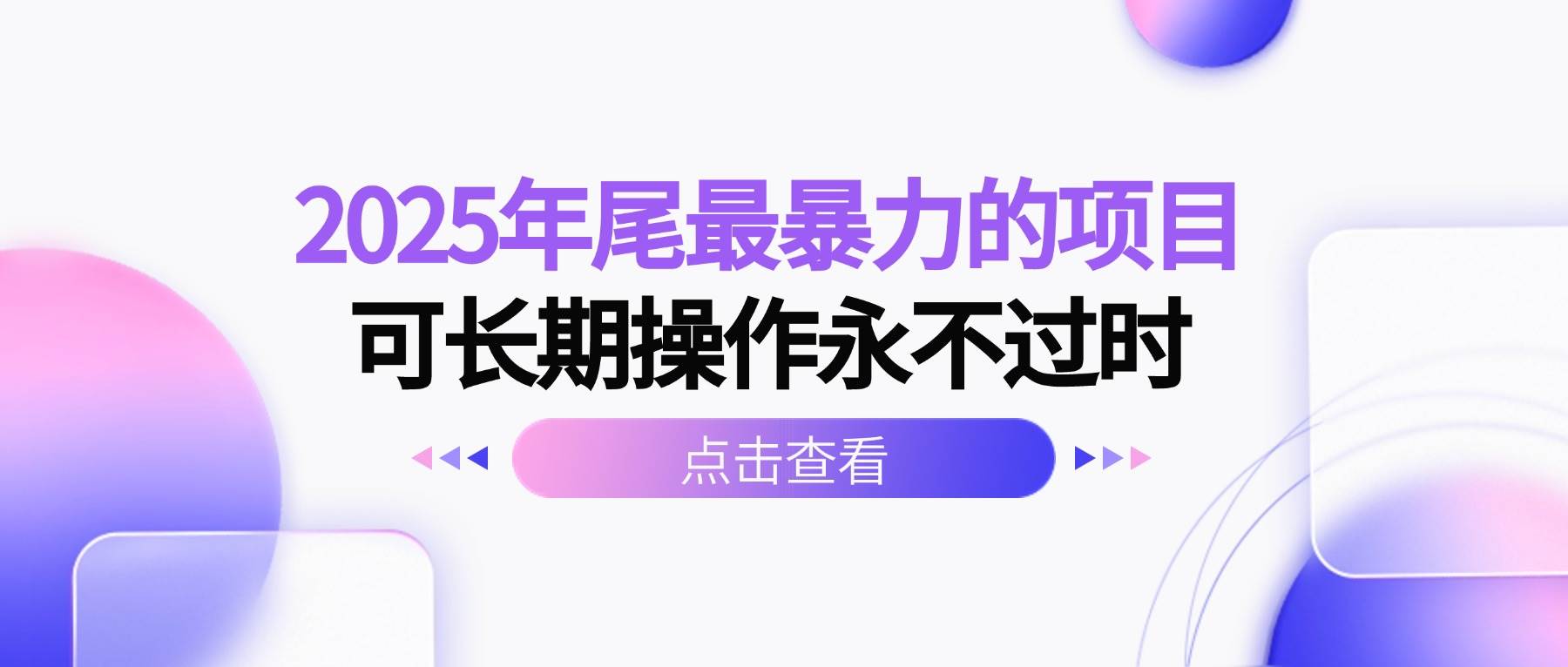 （16316期）2025年尾最暴力的项目可长期操作永不过时-立业有术