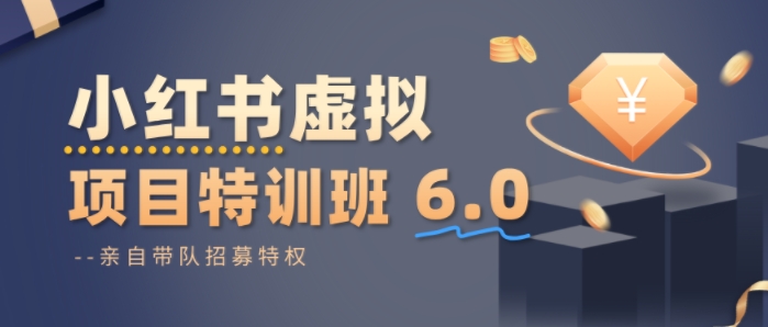 小红书虚拟项目特训课6.0，帮你从0到1打造稳定盈利的店铺，抓住流量红利-立业有术