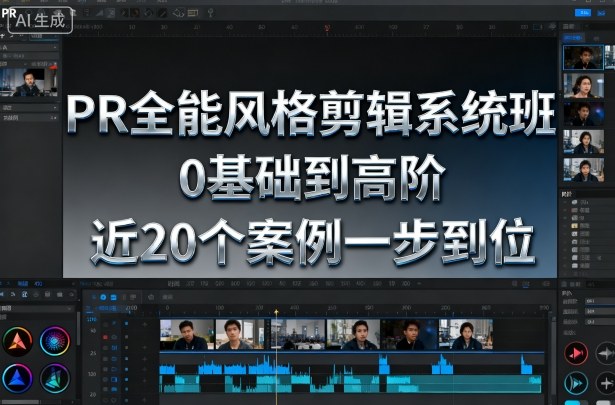 PR全能风格剪辑系统班，0基础到高阶，近20个案例一步到位-立业有术