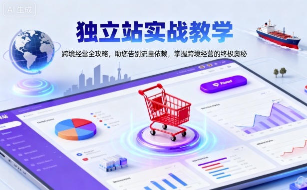 独立站实战教学，跨境经营全攻略，助您告别流量依赖，掌握跨境经营的终极奥-立业有术