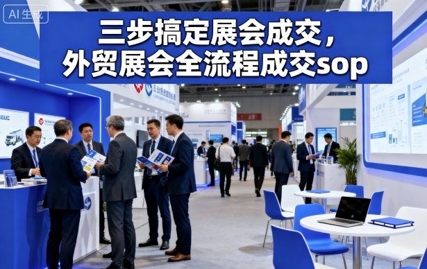 三步搞定展会成交，外贸展会全流程成交sop-立业有术