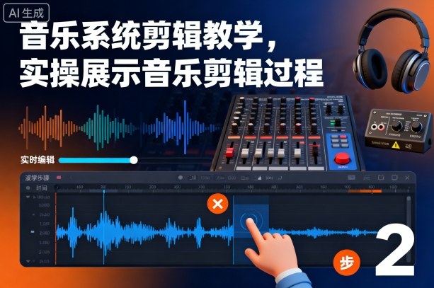 音乐系统剪辑教学，实操展示音乐剪辑过程-立业有术