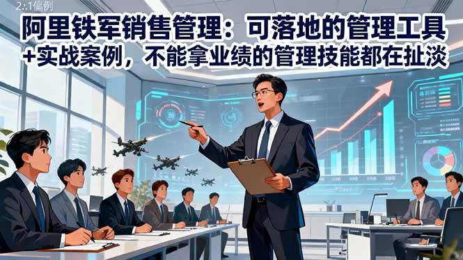 （16436期）阿里铁军销售管理：可落地的管理工具+实战案例，不能拿业绩的管理都在扯淡-立业有术