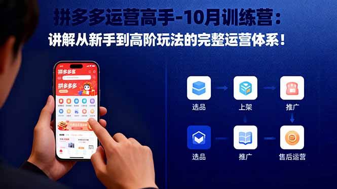 （16448期）拼多多运营高手-10月训练营：讲解从新手到高阶玩法的完整运营体系！-立业有术