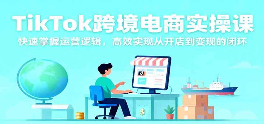 TikTok跨境电商实操课，快速掌握运营逻辑，高效实现从开店到变现的闭环-立业有术