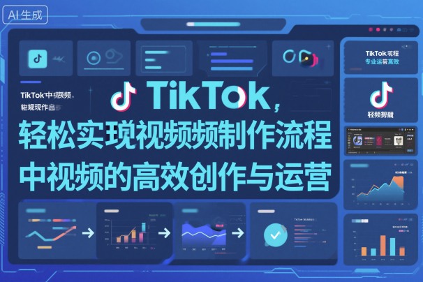 TikTok中视频制做流程，轻松实现Tk中视频的高效创作与运营-立业有术