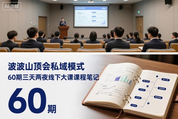 波波山顶会私域模式60期三天两夜线下大课课程笔记（文档）-立业有术
