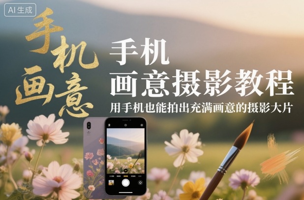 手机画意摄影教程，用手机也能拍出充满画意的摄影大片-立业有术