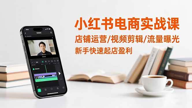 （16536期）小红书电商实战课：店铺运营/视频剪辑/流量曝光，新手快速起店盈利-立业有术